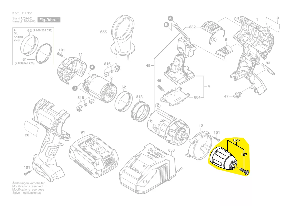 Mandrin à serrage rapide réf. 2 608 572 901 BOSCH